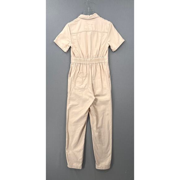 URBAN OUTFITTERS BDG Liz Short Sleeve Coverall Jumpsuit Womens Small Cream - Picture 7 of 16
